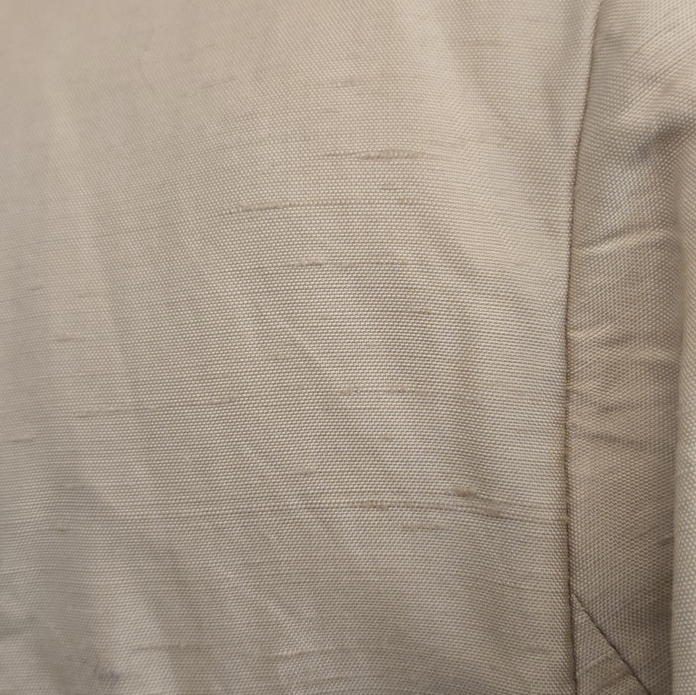 Vintage Silk Neutral Hugo Buscati Jacket Size 6 - Picture 7 of 9